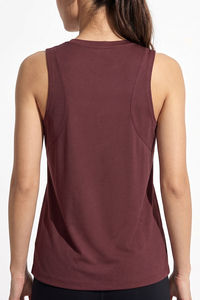Zelocity Quick Dry Contour Tank Top - Friar Brown — thumbnail 5